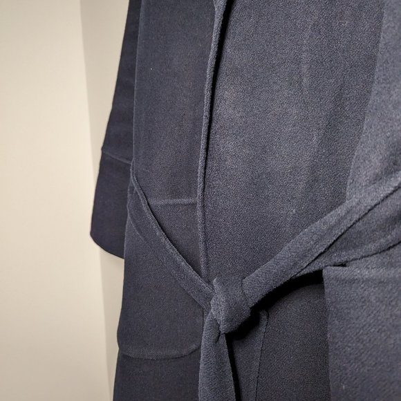 🧥 Long Navy Blue Coat - Size XS/S - Comptoir des Cotonniers (bought in France) - Picture 3 of 6